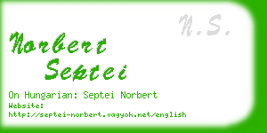 norbert septei business card